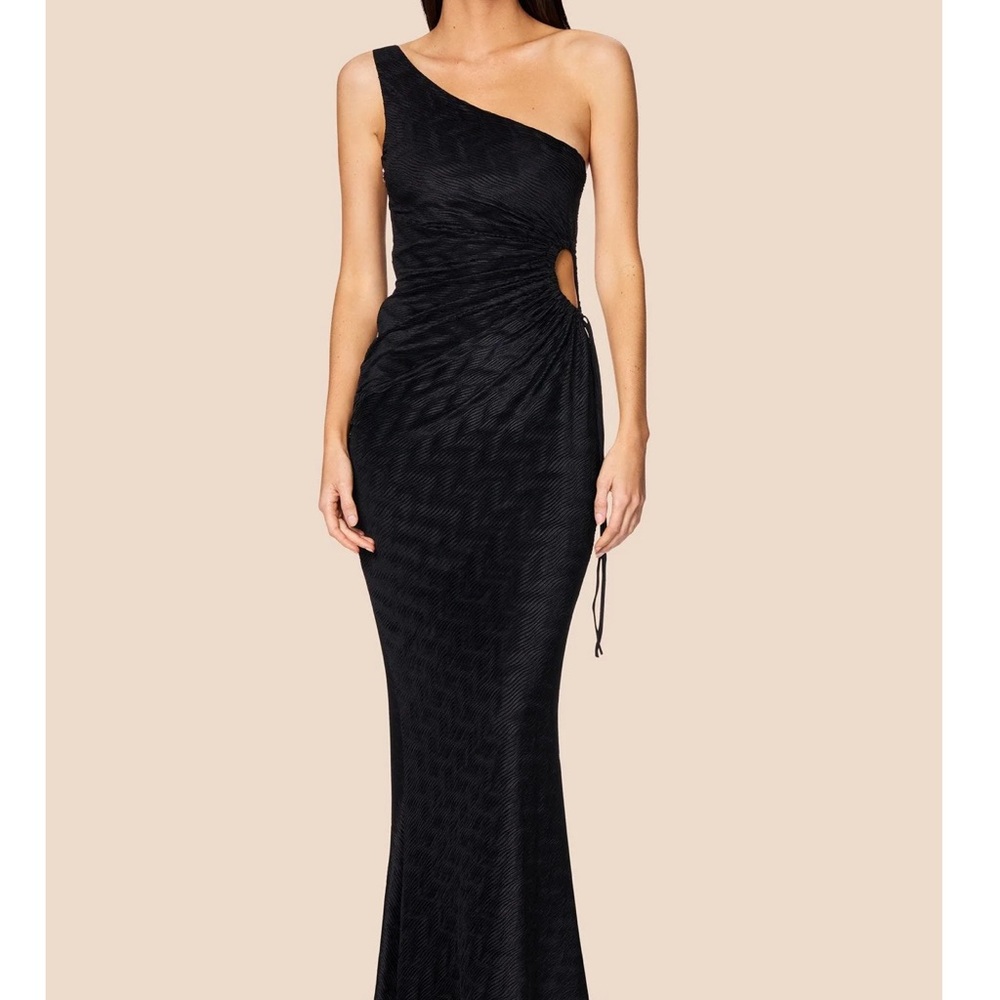 Nookie Elegant Black One-Shoulder Dress - Mirage dress
